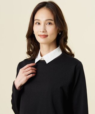 J.PRESS LADIES 【WEB限定】パールボタン デコカラー 付け襟