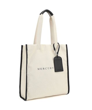 style code 【MERCURYDUO/マーキュリーデュオ】カードケース付　キャンバストートバッグ 推し活バッグ ブラック