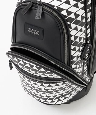 23区GOLF 【UNISEX】フラッグ総柄キャディバッグ　他と被らないデザイン ブラック系5