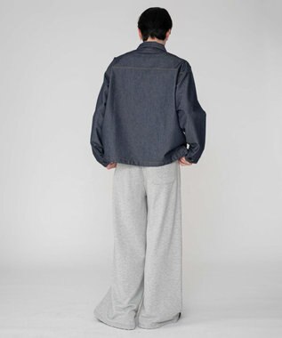 WEGO 【ユニセックス着用ITEM/MLサイズ展開】カラーステッチシャツジャケット ブルーその他