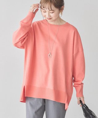 AMERICAN HOLIC 前振りロングニットプルオーバー Pink