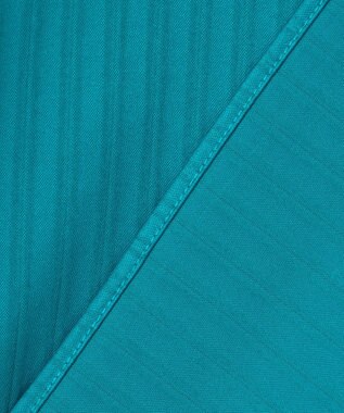 自由区 L 【洗える】ストレッチシャーティング 5分袖 フレアスリーブブラウス ブルー系1