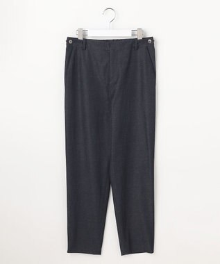 J.PRESS LADIES L 麻シェルドライ テーパード パンツ ネイビーシャンブレー系