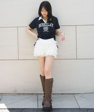 WEGO スキッパーサイドドロストT ネイビー