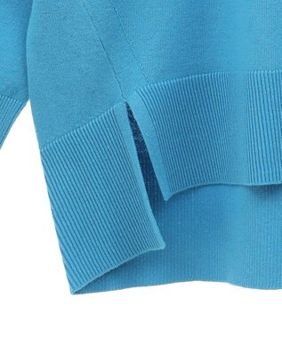 AMERICAN HOLIC 前振りロングニットプルオーバー Sax