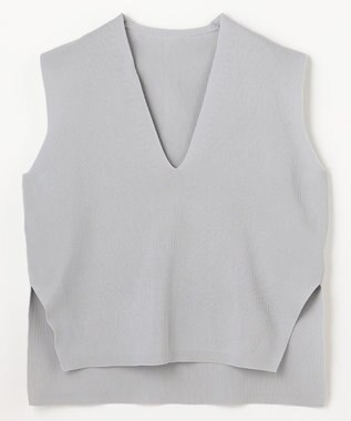 ANY Vネックニットベスト ライトグレー