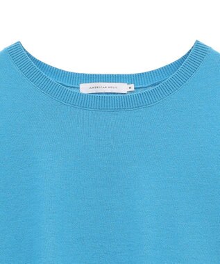 AMERICAN HOLIC 前振りロングニットプルオーバー Sax