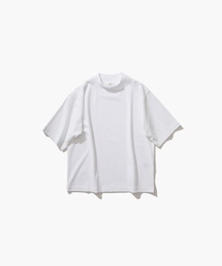 ATON DRY COTTON JERSEY | モックネックTシャツ WHITE