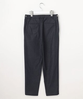 J.PRESS LADIES L 麻シェルドライ テーパード パンツ ネイビーシャンブレー系