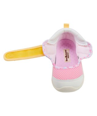 MIKI HOUSE HOT BISCUITS 【14-15.5cm】 ワンストラップ風 ダブルラッセル セカンドベビーシューズ マルチカラー