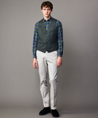 JOSEPH ABBOUD 【キングサイズ・ウエストも伸びる！・新色追加】オーガニックストレッチパンツ ライトグレー系