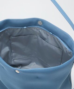 TOPKAPI 【Breath TOPKAPI】メッシュ 2way ビッグ ワンハンドル ショルダーバッグ ブルーグレー