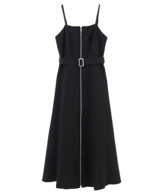 earth music&ecology ダブルジップキャミドレ Black