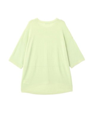 AMERICAN HOLIC 配色コクーンシルエットニット Light Green