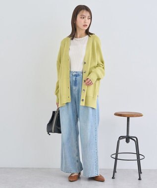 earth music&ecology やわらかタッチカーディガン Yellow