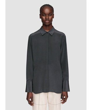 クレープ  ド  ソワ　レギュラーカラーシャツ