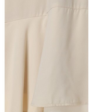 earth music&ecology バイカラーラッフルヘムスカート Beige