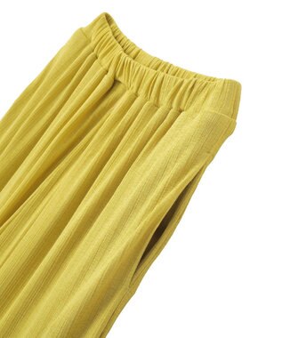 Green Parks シアーカットワイドパンツ Yellow