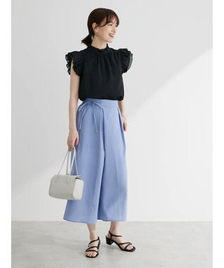 Green Parks 接触冷感　ガウチョパンツ Blue