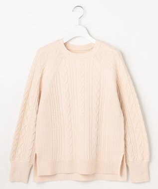 ANY SIS L ケーブル ニット プルオーバー