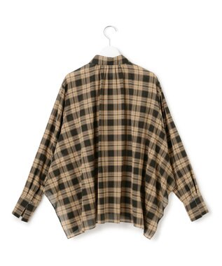 23区 S 【WEB&一部店舗限定】シアーコットン チェック シャツ ブラックチェック