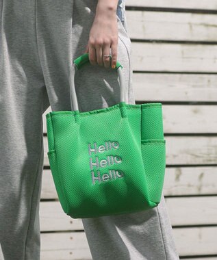 Green Parks ロープハンドルメッシュトートバッグミニ