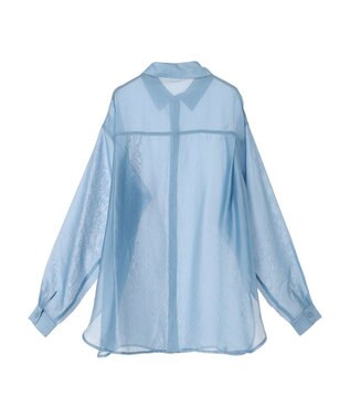 Green Parks ショルダースリット２ＷＡＹシャツ Sax