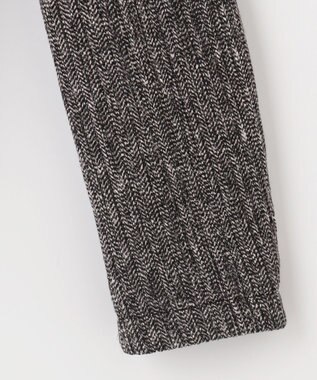 JOSEPH ABBOUD 【キングサイズ・軽量/ストレッチ/イージーケア】ツィーディーフリース ジャケット ブラック系