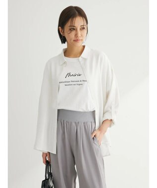 Green Parks ワッシャーシアーシャツ Off White