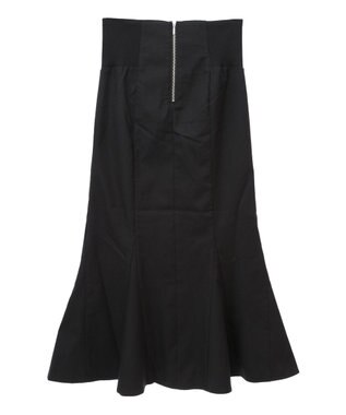 earth music&ecology サイドリブバックレースアップスカート Black