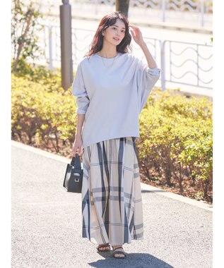 AMERICAN HOLIC ＵＶカット　ポンチコクーンプルオーバー Sax