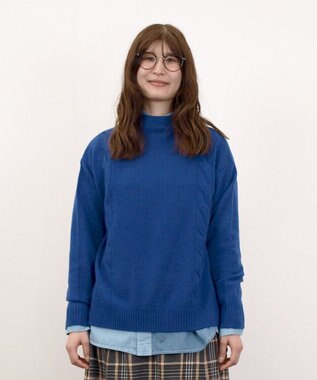 J.PRESS YORK STREET 【WOMEN】ケーブルポイント ボトルネック ニット