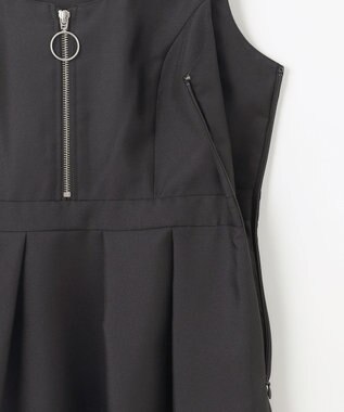 GRACE CONTINENTAL ツイルタックワンピース ブラック