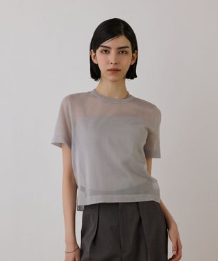 GRACE CONTINENTAL ブライトシアーニットトップ