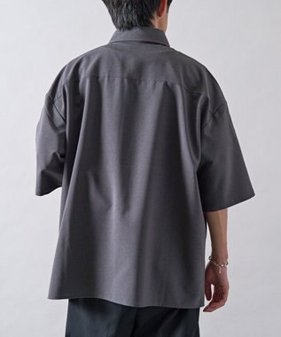 CRAFT STANDARD BOUTIQUE タイ付き半袖シャツ Gray