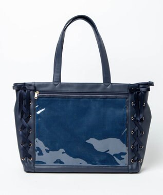 WEGO 【痛バ＆推し活グッズ】レースアップ痛バッグL ネイビー