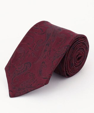 JOSEPH HOMME シャドーペイズリー　ネクタイ ワイン系7