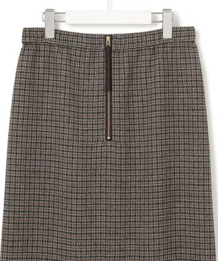 23区 S 【GLOW10月号掲載/洗える】ツイーディーカラーミックス  Iライン スカート ブラウンチェック