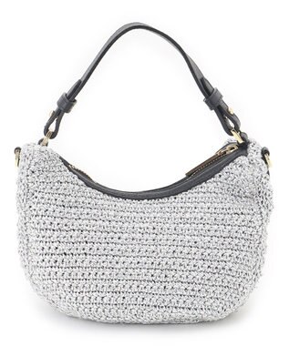 23区 VIOLAｄORO メタリック ミニ ショルダーバッグ シルバー系