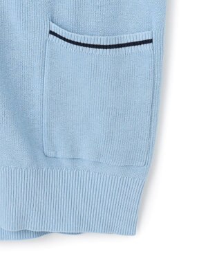 J.PRESS YORK STREET 【UNISEX】ベーシック Vネック カーディガン サックスブルー系