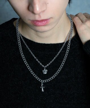 WEGO Mモチーフレイヤードネックレス 柄1