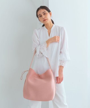 TOPKAPI 【Breath TOPKAPI】メッシュ 2way ビッグ ワンハンドル ショルダーバッグ ピンクグレー