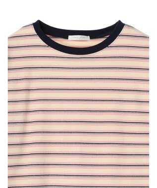 Green Parks マシュマロタッチボーダープルオーバー Pink