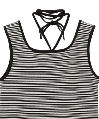 Green Parks チョーカー付きタンクトップ Border