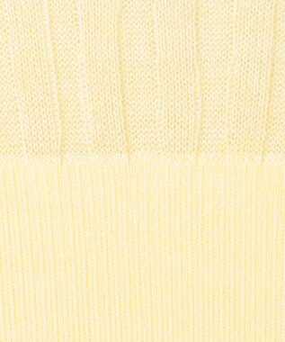 uncrave シアーニット コンビトップス クリームイエロー