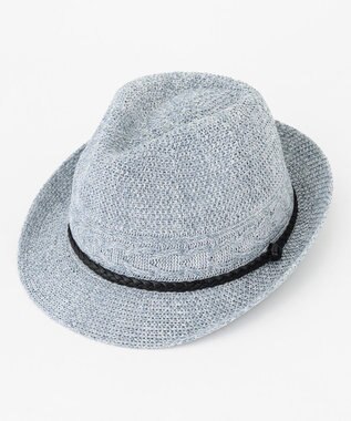 JOSEPH ABBOUD 【サイズ調整可】ウォッシャブルヘリンボーンハット ライトグレー系