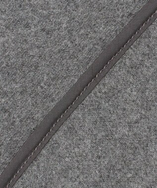 23区 【エステータ】ウールツイルジャージー スリットネック ブラウス グレー