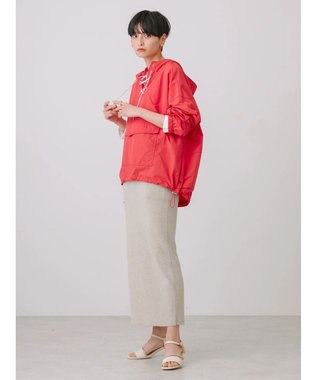 AMERICAN HOLIC ポケッタブル撥水加工アノラックパーカー Red