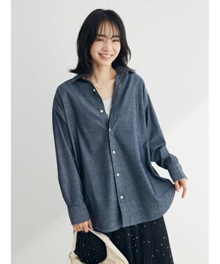 Green Parks ライトオンスデニムＢｉｇシャツ Indigo