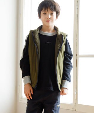 J.PRESS KIDS 【140-170cm】リバーシブル ベスト カーキ系